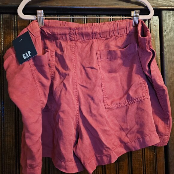 GAP Soft Lightweight Drawstring Pull-On Shorts w/ Pockets -Red Bud- XXL - Picture 3 of 4